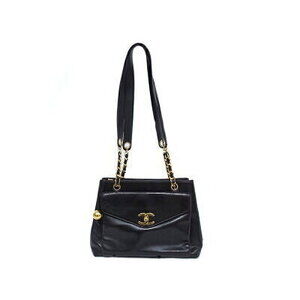 Chanel Shoulder BagTote Bag Black Lambskin Ball Charm